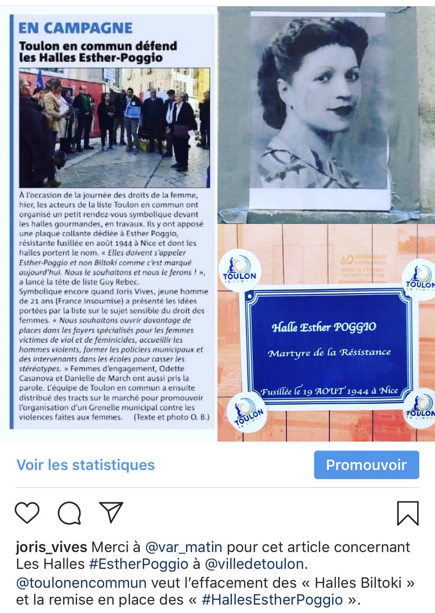 vives_joris's tweet photo. Merci @Var_Matin pour cet article sur les #HallesEstherPoggio ! @ToulonEnCommun https://t.co/8U9qTDIg7l