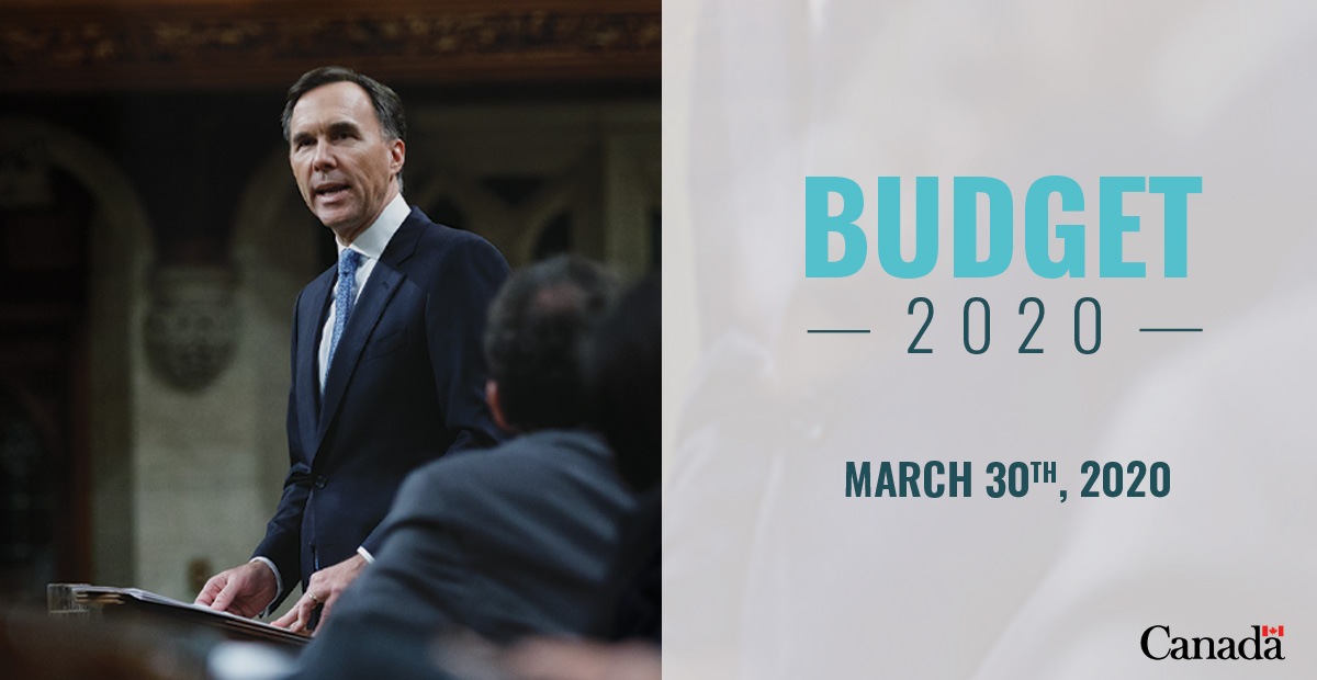 FinanceCanada's tweet image. Minister Morneau will table #Budget2020 on March 30th, 2020.