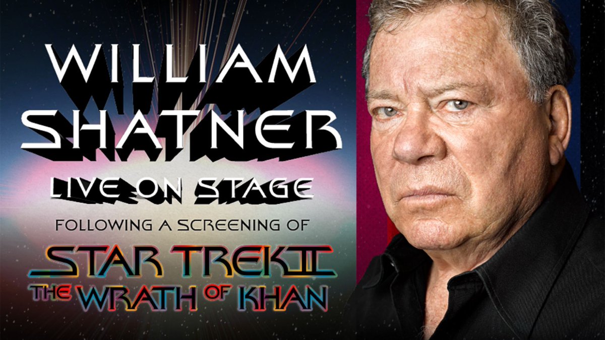 Beam yourself to <a href="/theCentre/">Wales Millennium Centre</a> as William Shatner arrives LIVE on stage for a Q&amp;A and an exclusive showing of Star Trek II: Wrath of Khan…

For more info and to book 👉 bit.ly/CCBWilliamShat…
#CardiffConferenceBureau #EventoftheWeek