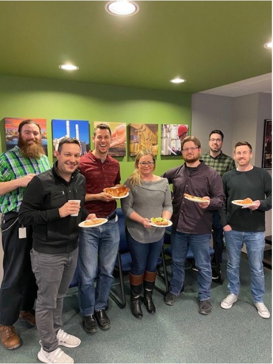VerantisESG's tweet photo. As an engineering firm, Pi Day holds a special place in our hearts. So much so, we celebrated a few days early with some delicious pizza and pie! https://t.co/iPYDnyAUPg