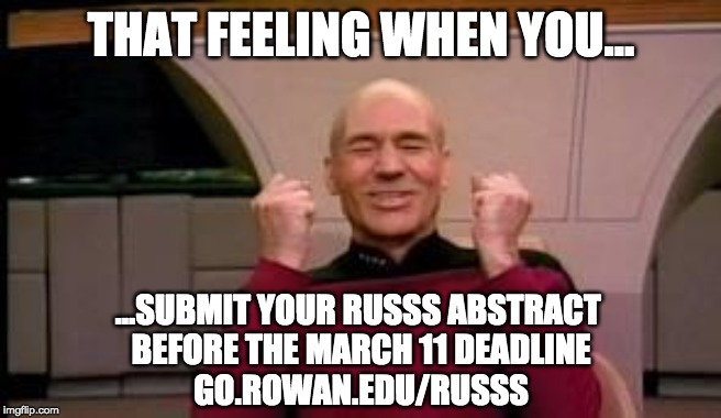 RowanScholars's tweet photo. 👩‍🔬🦠🌲🎭🦕🪐⚙️🎼🔬📷⚗️📖🩰📊🎨⚛️🌎
@RowanUniversity Student Scholars Symposium abstracts due TONIGHT at 11:59pm!  Make it so!
https://t.co/RinBYmxyoD https://t.co/rOmVj9y2am