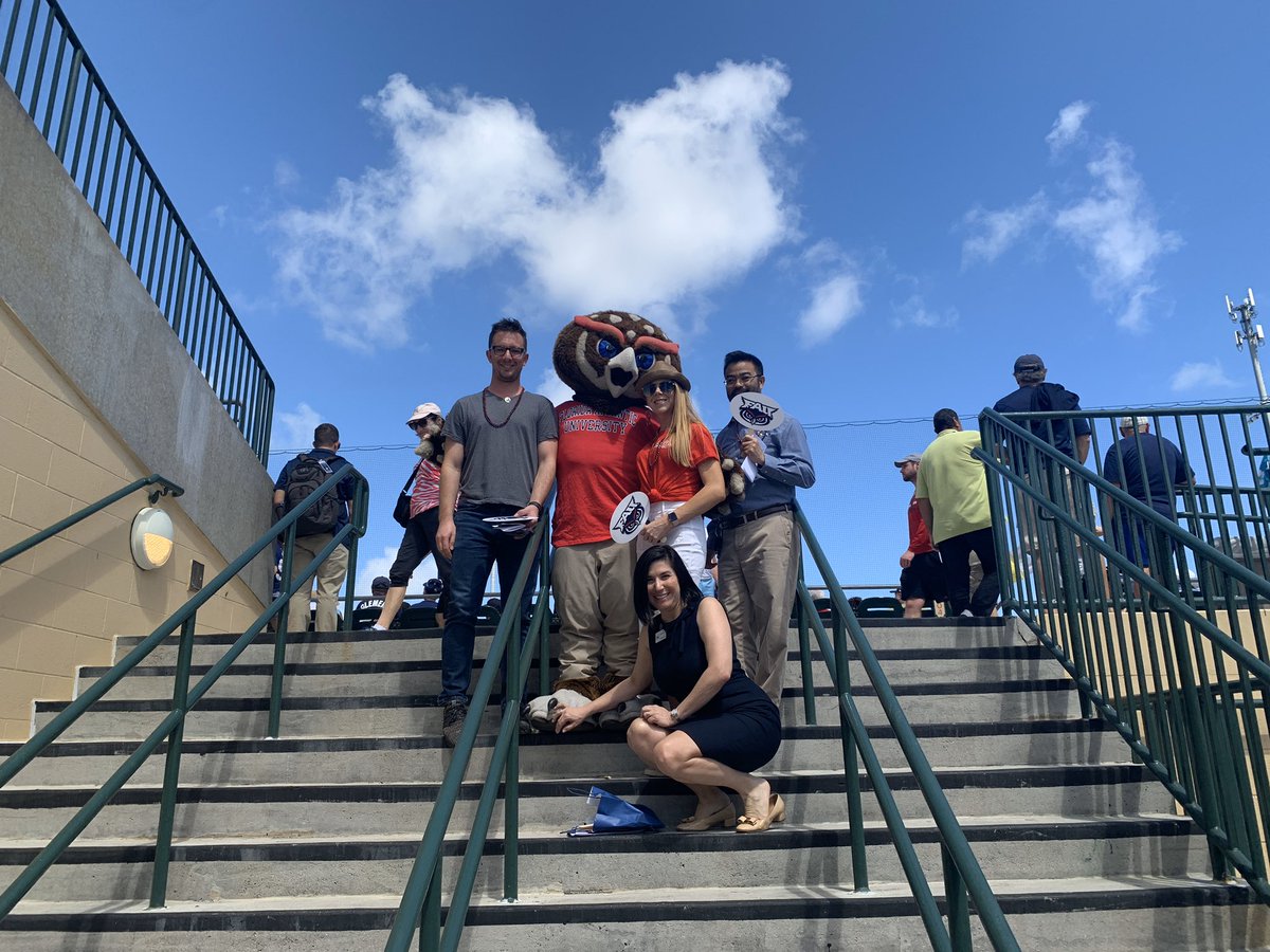 FAUJupiter's tweet photo. It’s #FAUDAY at @RDCstadium! @FAU_Owlsley did a great job throwing out the first pitch! @FloridaAtlantic https://t.co/RZQdclFKTj