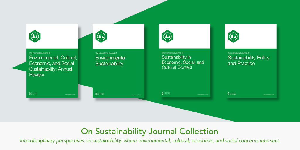 The On Sustainability Journal Collection encourages the widest range of submissions and aims to foster the highest standards of intellectual excellence. Learn more about the publication process and submit an article at the link below. bit.ly/2B01nrU