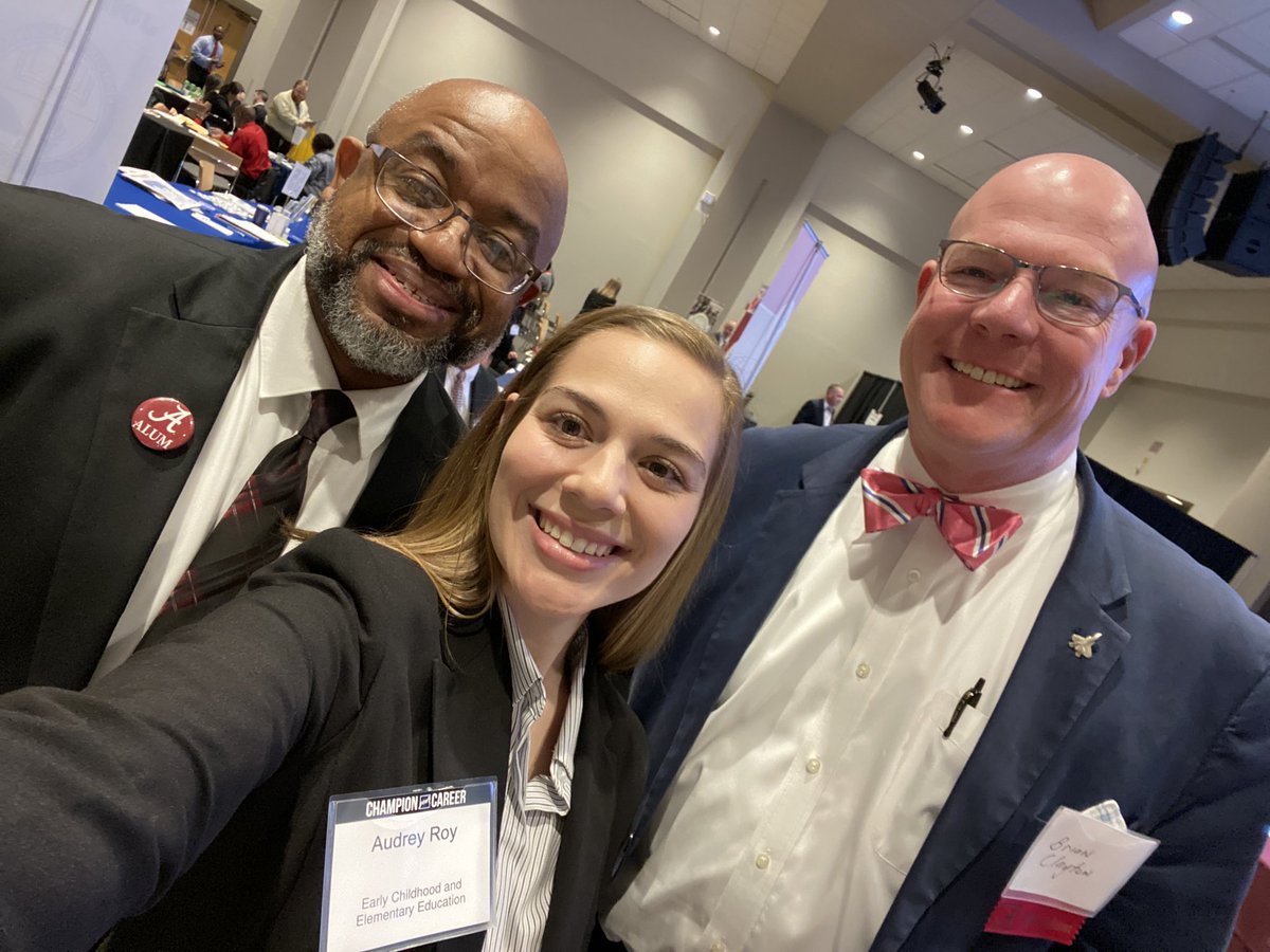 Look who Dr Clayton and Mr Jones saw today. Audrey Roy, WM alumnus and BJHS graduate.  #wldcatsroar, #mcslearn