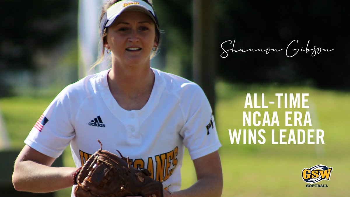 GSWAthletics's tweet photo. CONGRATS to Shannon Gibson [@shannongibsonn9] for becoming the @_GSWSoftball all-time wins leader during our NCAA era!

She has won four straight games and thrown 28 2/3 consecutive scoreless innings! https://t.co/2neOHQq8oq
