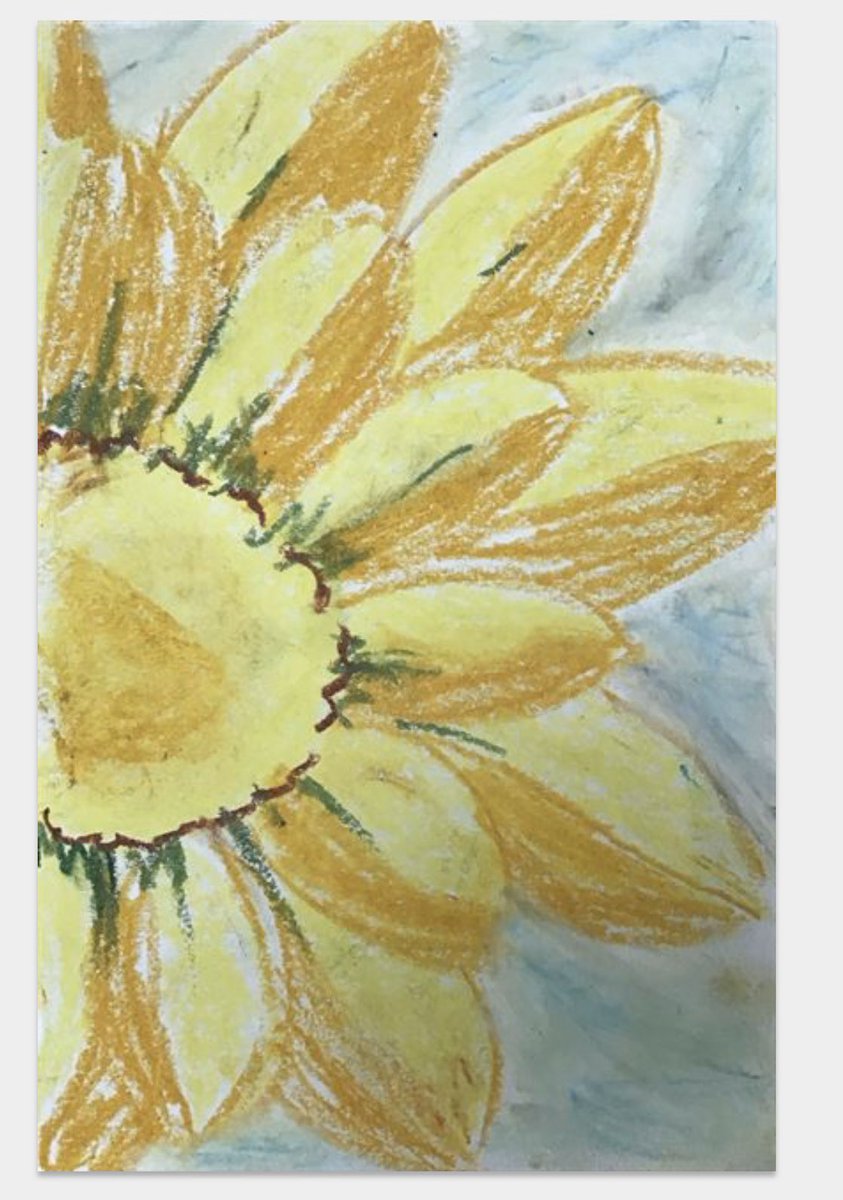 Mccartney33's tweet photo. #proudmom #artclass #5thgrade #springflower https://t.co/9j79GGyylz