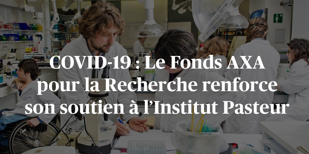 Pour accélérer les solutions apportées par la #science pour lutter contre le #COVID19, le Fonds AXA pour la Recherche soutient la Taskforce de l’<a href="/InstitutPasteur/">Institut Pasteur, since 1887</a>, renforçant ainsi son partenariat de longue date. 

Plus d’infos : bit.ly/3cU1DKu