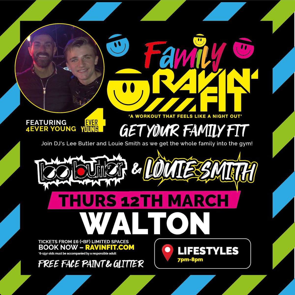 Get the family fit!!
Walton Family Ravin Fit class is tomorrow night!
Book your class now at ravinfit.com