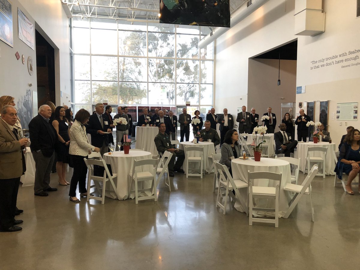 ASM_Irwin's tweet photo. A full house yesterday as the Regional Defense Partnership - #RDP21 hosted a welcome reception for the Governor’s Military Council at the U.S. Navy Seabee Museum. https://t.co/eWzvDdGKSX