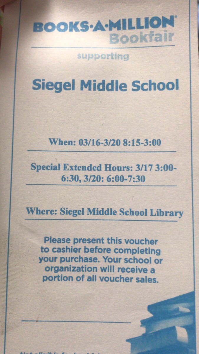 Our mini school will visit the bookfair on Tuesday.