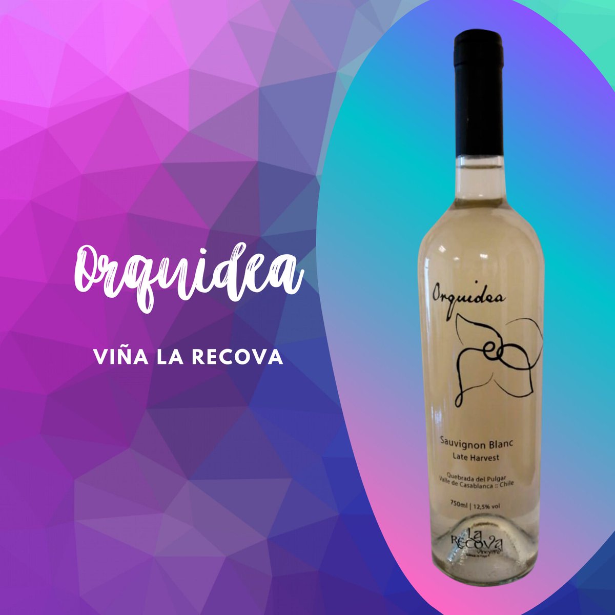 #NuevoVinoMOVI
ORQUIDEA es el primer Late Harvest  de @larecovawines , por lo tanto es un vino naturalmente dulce. Lo puede degustar con queso gorgonzola u queso azul para experimentar una explosión de sabores en la boca y lo encuentras en➡️ #MOVILaTienda
 #movilovers #wine