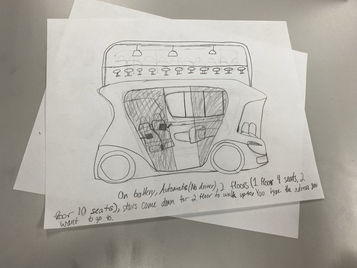 katiebillie_'s tweet photo. Students in 3rd through 7th grade  designed a futuristic vehicle for them to get to school in at #62Intersession! #62Learns #62ICS https://t.co/DJEIAaQy9l