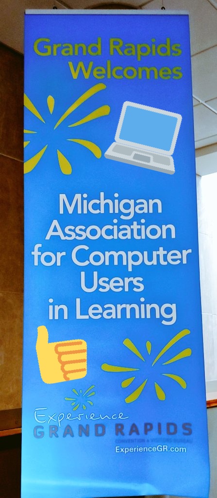 MSCOCHRILL's tweet photo. Ready to loads and bring it back to our students! #MACUL20 #ROCKET_PRIDE https://t.co/sM4Cm7GIto