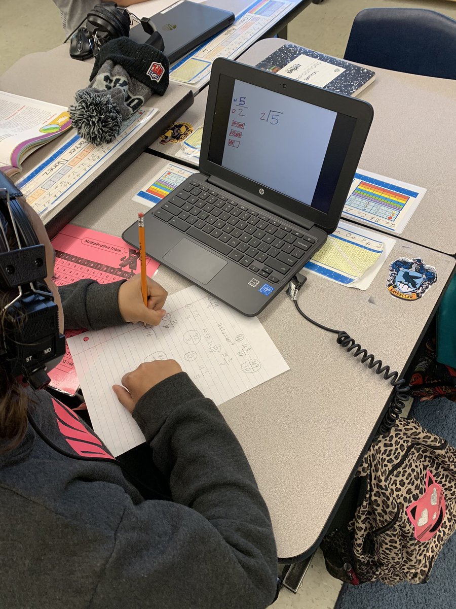 MrsTiche's tweet photo. Self paced math lessons today! Recorded the lesson ahead of time so students could pause, go back, or skip ahead to independent practice! #RCSDChampions https://t.co/pbhlJWgigG