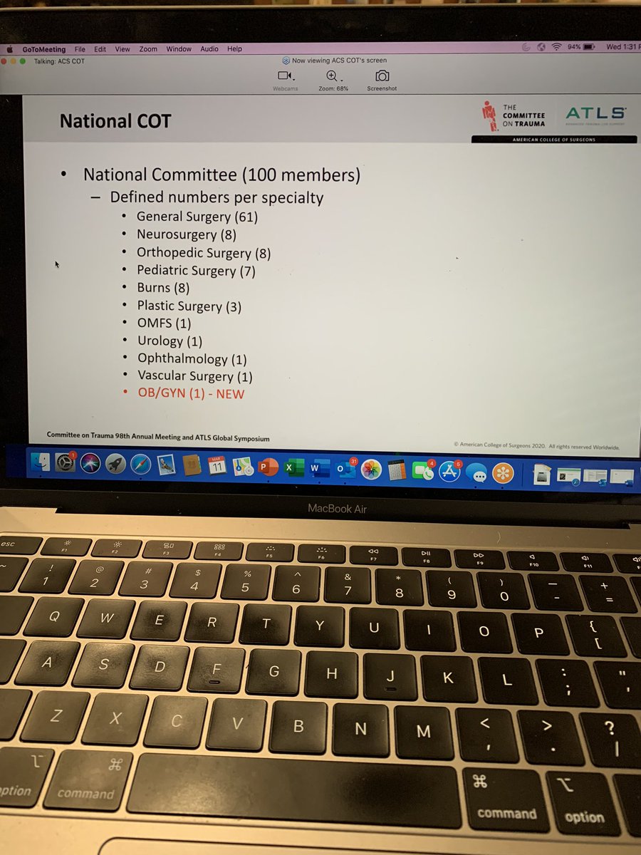 liaoroussos's tweet photo. Teleconference and orientation for new members of @ACSTrauma - keeping the COT mission alive “to develop and implement programs for the optimal injured patient outcomes” going despite #COVID19
#traumastrong
#WednesdayMotivation https://t.co/J39N8L5SLU