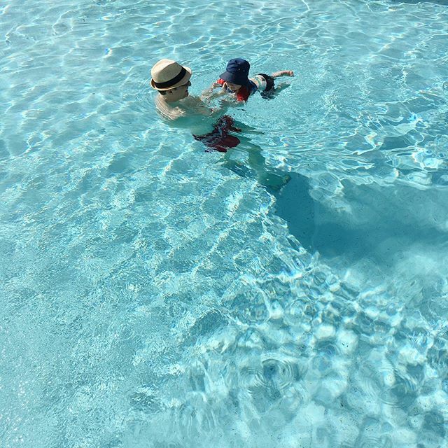 First swim. So-so at first. Then he warmed up to it. ift.tt/2wNVi2q
