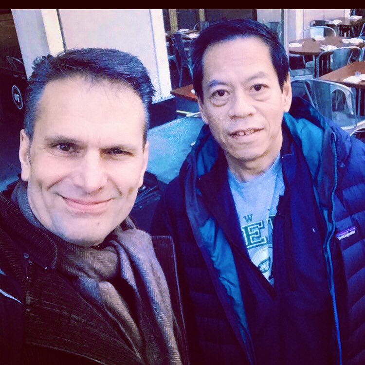 TommyBayiokos's tweet photo. Always a pleasure running into Dave Lettterman’s Rupert Jee...🎬🥁...#SAGAFTRA #DaveLetterman #RupertJee @The_lateshow #Rendezvous https://t.co/xJBnV1wUHb