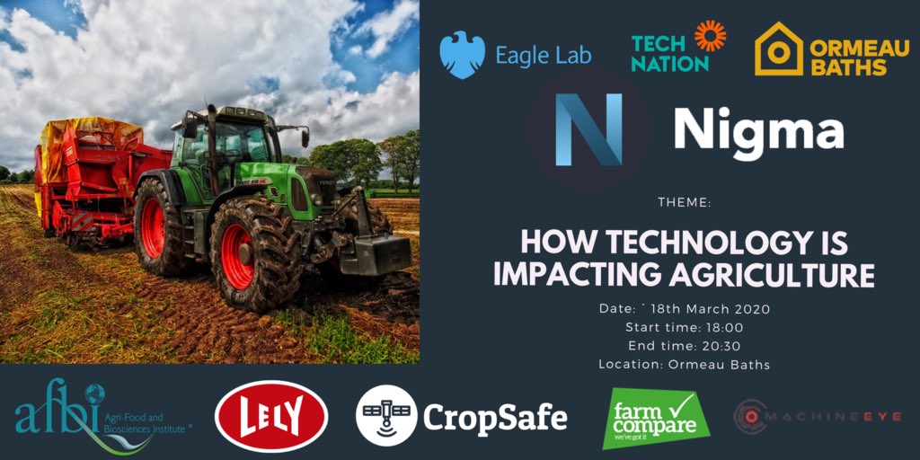 ComputingUU's tweet photo. Just one week until the Nigma Community Event 😄🚜
There will be a variety of industry speakers from highly innovative companies who will be sharing their story @AFBI_NI @Crop_Safe @FarmCompare @machine_eye @LelyAtlantic https://t.co/nFWsA2ROEP