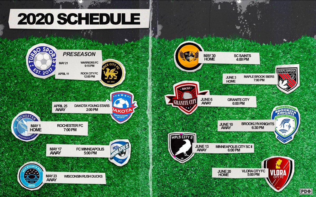 turbofcmn's tweet photo. Turbo Sports FC 2020 UPSL Schedule https://t.co/uBVGr4RT0N