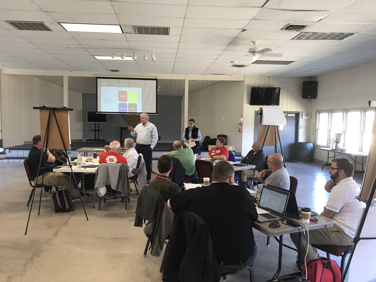 Gary_Busiek's tweet photo. An outspoken day in @SalArmySTL w/friends from @SalArmyMidwest engaged in strategic planning to use #SATERN (Salvation Army Team Emergency Radio Network). If you, or someone, would like to learn more about ham radio w/SATERN, contact @SalArmyEDS or https://t.co/zAAZpolzaA https://t.co/oPRkuiGawX