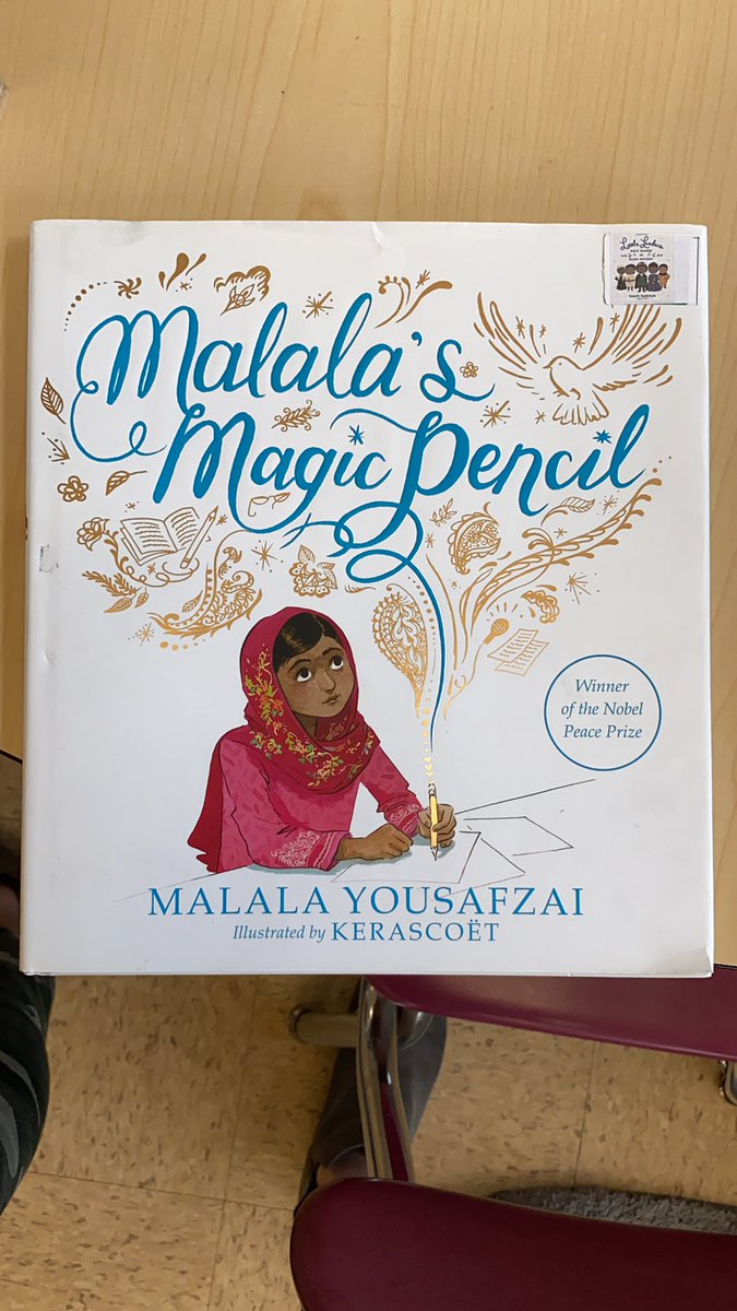 Celebrating women’s history month!  Today we learned about the youngest women to win the Noble Peace Prize!