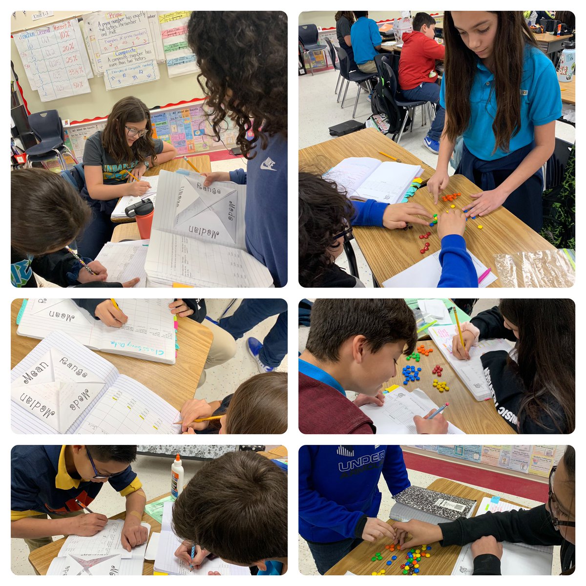 GM_PebbleHills's tweet image. Sundancers actively engaged by the application of real-world mathematics by conducting a survey of their classmates and an M&amp;amp;M activity! Students investigate, summarize, determine, and represent their data in a fun and meaningful manner! 😎 #math_is_fun @TierraDelSol_ES