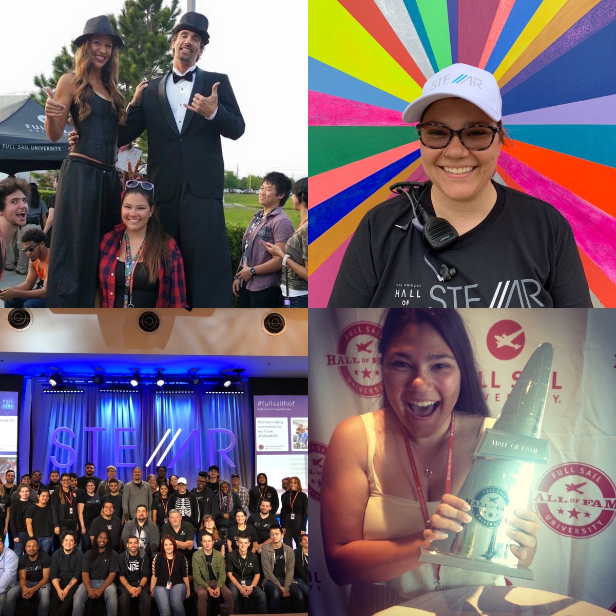RealChaChaNow's tweet photo. From my first Hall of Fame as a student to being Alumni and having the opportunity to be back working. #fullsailhof #hof6 #hof11 https://t.co/i24VEpjRdx