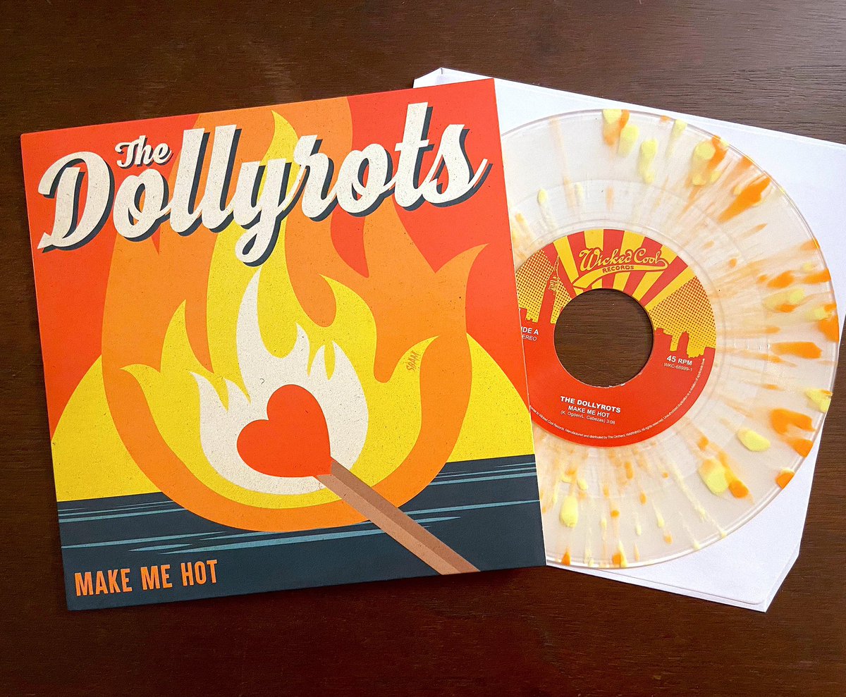 TheDollyrots's tweet photo. Yummy vinyl! Looks rad, sounds even radder! Shipping out the new #MakeMeHot 7-inches starting NOW, get yours at https://t.co/kEGbQSg8l6!
Includes a download code.
Avail everywhere digitally 3/17!!
#dollyrots #newmusic #vinyl #7inchvinyl #wickedcool #splattervinyl #poppunk https://t.co/qGpjwWcFWa