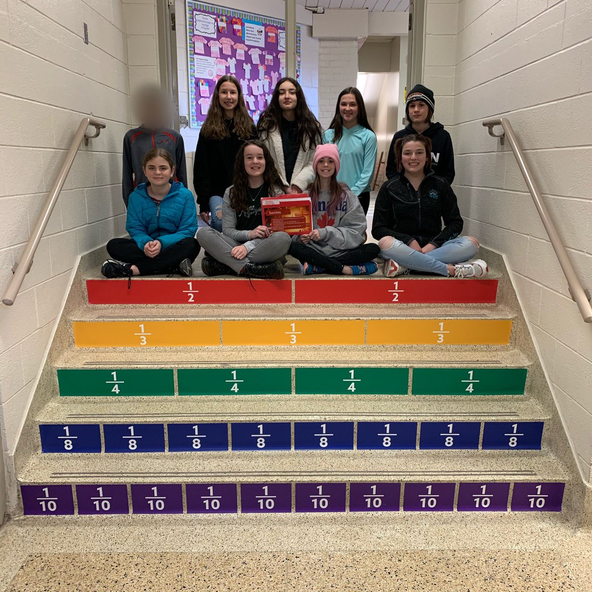 UxbridgePS's tweet photo. SO PROUD of the hard work of the UPS StudentVoiceClub Success Committee who came up with an idea, surveyed the student body to get input, met with the vendor, presented the plan to the SCC for support, and today saw their vision come to life! Math manipulatives on the walls! https://t.co/bOTyL8gjVr