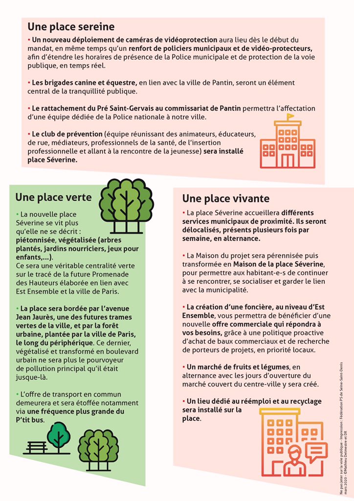 lepreaucoeur's tweet photo. Pour un des derniers portes-à-portes avant dimanche, nous vous présentions nos idées pour transformer la place Séverine. Une centralité verte au milieu des Briques Rouges, ça vous dit ? 🧱🌳
#AvecLaurent #Municipales2020 https://t.co/bL0iNAByzY