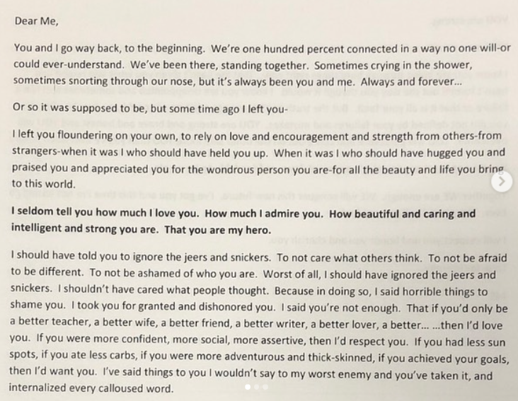 MariasMusings's tweet photo. A letter I wish my stronger self would have written to me. #MakeGoodnessTrend. https://t.co/vfqkrHDHgK