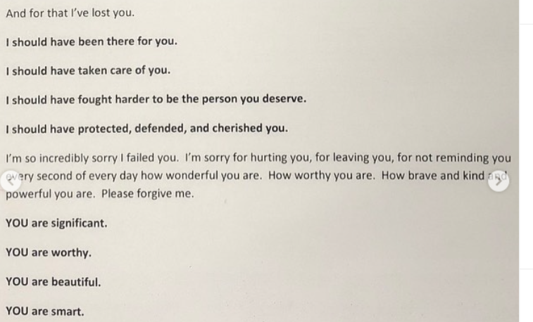 MariasMusings's tweet photo. A letter I wish my stronger self would have written to me. #MakeGoodnessTrend. https://t.co/vfqkrHDHgK