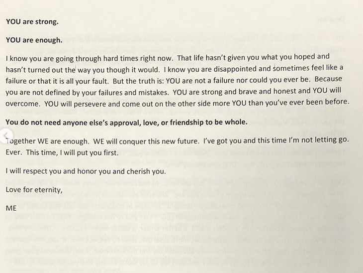 MariasMusings's tweet photo. A letter I wish my stronger self would have written to me. #MakeGoodnessTrend. https://t.co/vfqkrHDHgK