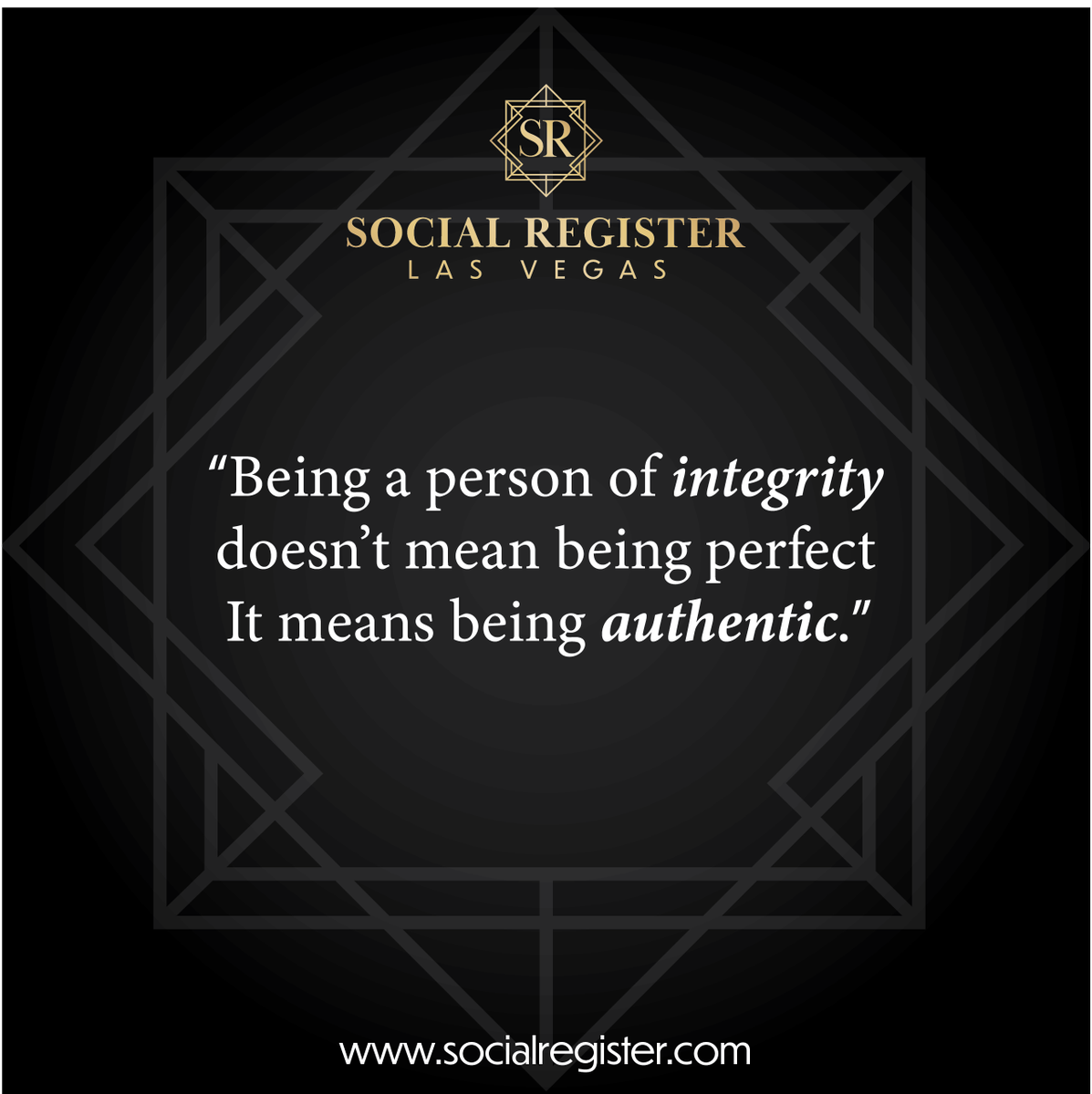 SR_Network_'s tweet photo. Being a person of integrity doesn't mean being perfect. It means being authentic.
.
.
#lasvegasbusiness #lasvegasowners #lasvegas #businessmindset https://t.co/blgR8DwJuH