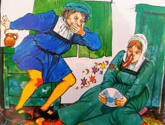 OldSchoolBooks's tweet photo. Illustration from #brimaxbooks #sausagenose #GerryEmbleton #vintagebooks , because everyone needs a sausage on their nose ! https://t.co/aXxgfbHihY https://t.co/rVIlRSiJIk