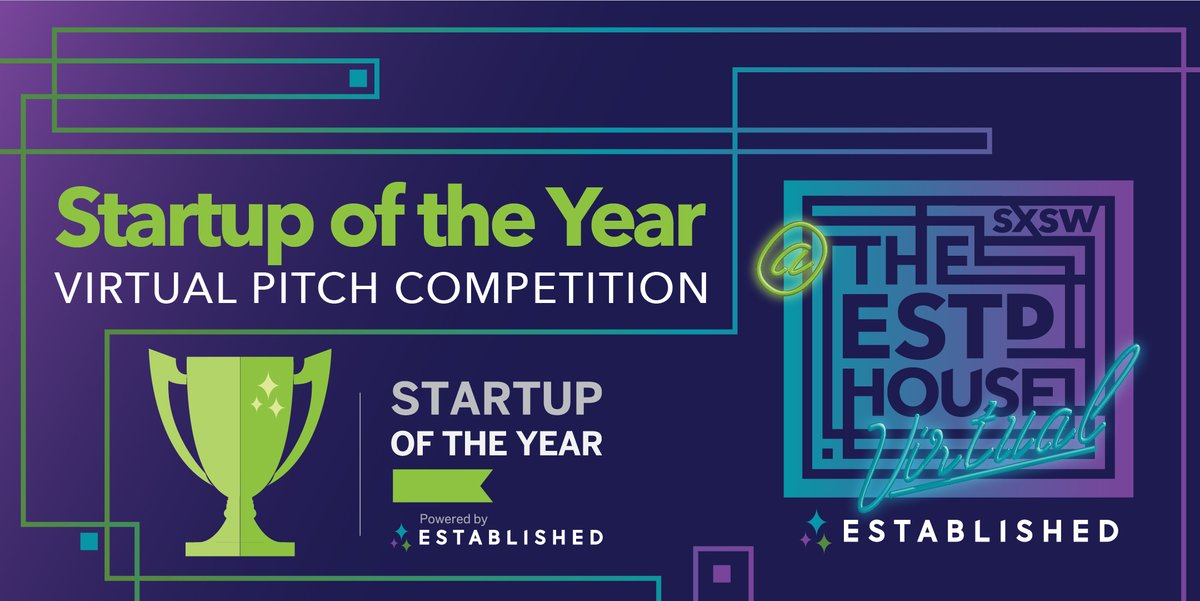 Join us for the <a href="/StartupofYear/">Startup of the Year®</a> Virtual Pitch Competition, taking place on Tuesday, March 17 (NOON - 2 PM CST). Registrants can vote for the People's Virtual Choice award as you drink green beer or tea from the comfort of your own home! <a href="/establishedus/">Established</a> 
soty.link/VirtualEstHouse