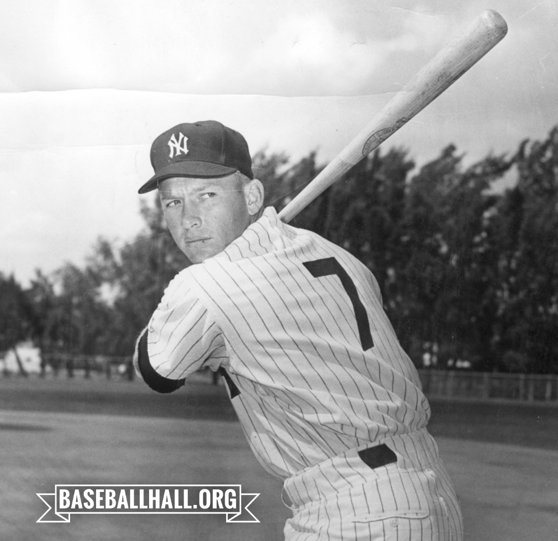 baseballhall's tweet photo. 60 years ago today, the @yankees signed future Hall of Famer Mickey Mantle to a one-year, $65,000 contract. It would prove to be a steal of a deal as the superstar went on to lead the league in home runs and finished second in MVP voting. https://t.co/uhXyorgYib