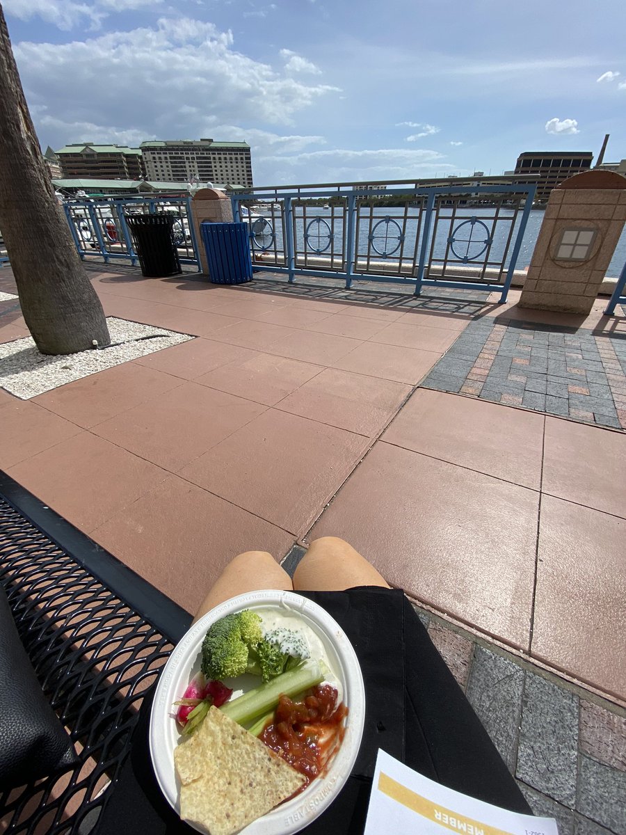 EvaOncPharmD's tweet photo. Excellent sessions, so far. 
Mid-afternoon break with snacks and a little sunshine. 
Thanks #hopaahead2020! https://t.co/woE9uyLeJq