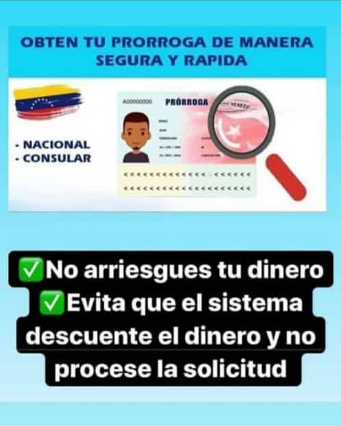 Economialegal1's tweet photo. Lo hacemos por ti ,sin riesgo a perder tu dinero y sin costo adicional!!
#saime#citaspasaporte#prorrogas#anulaciones#aprobaciondehuellas#flujoalterno#saime#citasconsulares#prorrogasconsulares#problemasensistema#saime#pasaporte https://t.co/QxLbw98KN9
