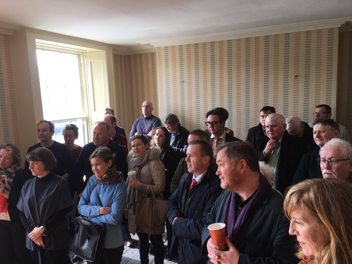 dubcivictrust's tweet photo. An engaging seminar held today exploring breathable lime plaster insulations for use in historic buildings, held with suppliers  @ecologicalbuild, plasterers @dbplaster and @Nilan_Ireland air and heat recovery specialists. https://t.co/9IcEaMBBcA