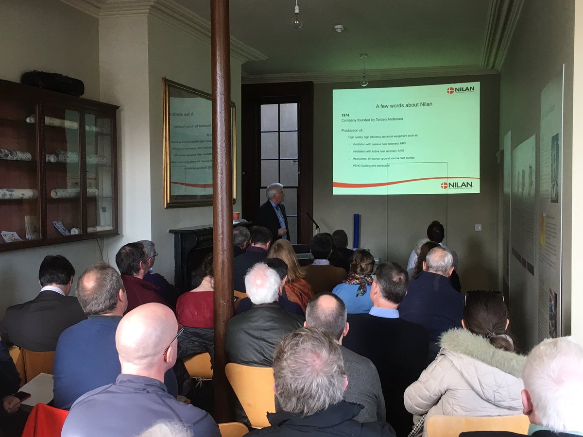 dubcivictrust's tweet photo. An engaging seminar held today exploring breathable lime plaster insulations for use in historic buildings, held with suppliers  @ecologicalbuild, plasterers @dbplaster and @Nilan_Ireland air and heat recovery specialists. https://t.co/9IcEaMBBcA