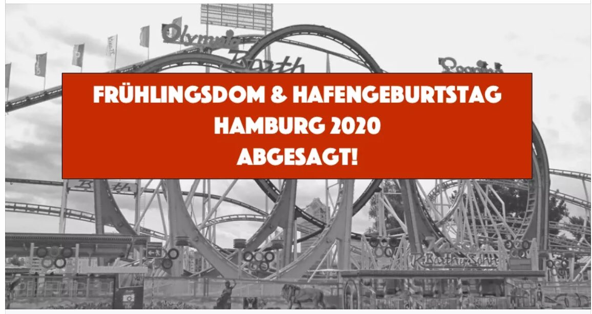 Bieresnparks's tweet photo. Pas encore monté totalement qu’il va falloir démonter . #olympialooping à la foire de Hambourg . #COVID19 https://t.co/KtqKl4Pmf5