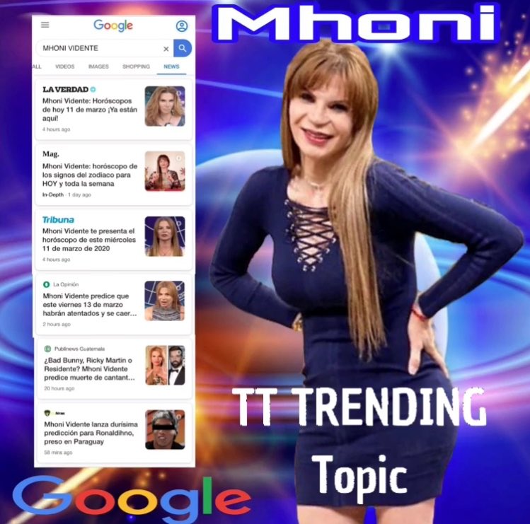 Veronic21128303's tweet photo. Mhoniiii @mhonividente #FelizMiercoles y como tampoco seraaa la excepción TT #TrendingTopic en #google  @Google con tus #PrediccionesSinCensura #Horoscopo diarios y #Horoscopos semanales , #BadBunny #Ronaldinho #RickyMartin y mucho más! #WednesdayMotivation #WednesdayThoughts https://t.co/rhORIBELTd