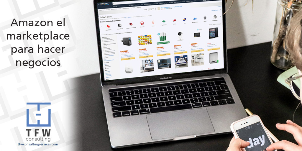 #Amazon hace realidad el crecimiento empresarial al reunir vendedores y compradores. Entre las ventajas de #venderenAmazon: menor inversión inicial, maximiza visibilidad de los productos, genera confianza. Venda ya en Amazon con el apoyo de #TFWConsulting bit.ly/2FV6WKb