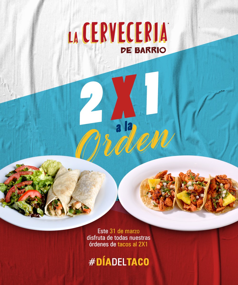 ¿Ya sabes con quien vas a compartir esta promoción? 😍🌮🌮PRÓXIMAMENTE #DiaDelTaco #TacosDeBarrio

Sucursales>> bit.ly/35EVSwh

#LaCerveceriaDeBarrio #ComoCerveceriaNoHayDos
#LanzateACerveceria #tacos