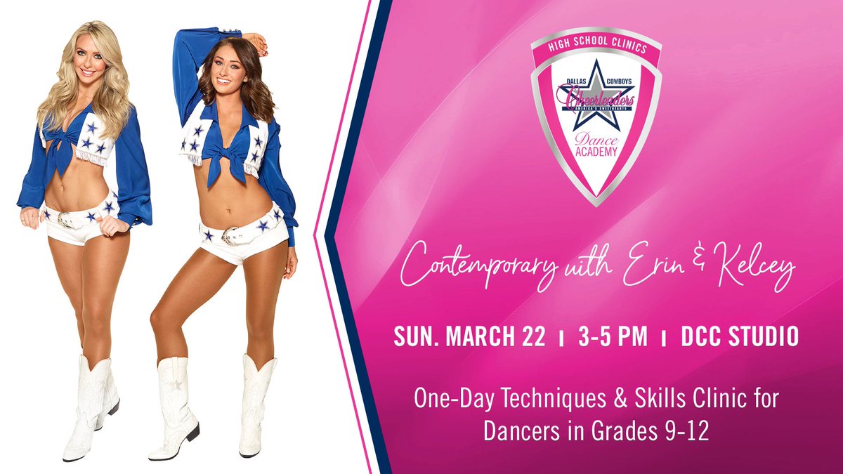 Calling all high school dancers 🗣

Join Erin &amp; Kelcey at our One-Day Techniques &amp; Skills Clinic to advance your moves!! Open to dancers of all skill levels, grades 9-12.

Register now &amp; sign up for more DCC camps → bit.ly/3cKrLHz