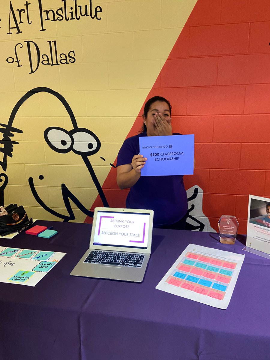 k10watkins's tweet photo. Congratulations to @MsAngieLeal1 @Mr_Gallaga for winning #DallasPLBingo! Both teachers received $500 towards classroom resources to help keep innovation alive in their space. @IDEA_at_Fannin @HBGonzalezPLA @PersonalizeDISD @TransformDISD @dallasschools https://t.co/B5uAtWbxv8