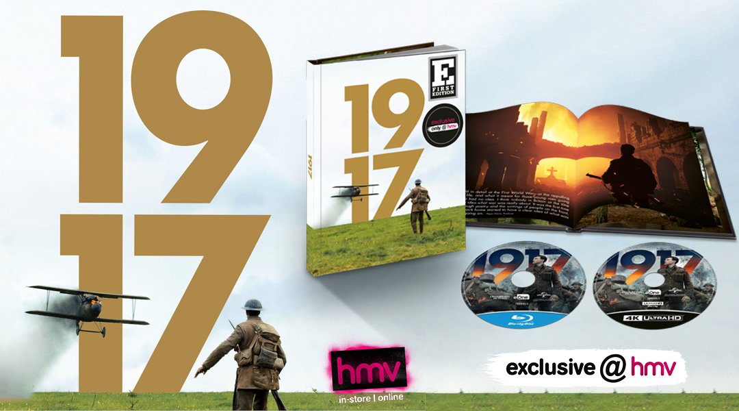 hmvtweets's tweet photo. One of the biggest films of 2020 #1917Movie is getting a release very soon and it's also the latest title to join our #hmvFirstEdition range.

These are limited edition so get your pre-orders in, exclusive@hmv.

Pre-order right here: https://t.co/5QAIsVz6vh 

#hmvExclusive https://t.co/d4oCA6N1Bt