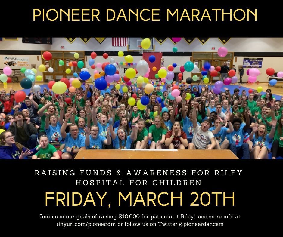 Want to make a contribution to help PHS raise $10,000 for Riley? Go to tinyurl.com/pioneerdm.