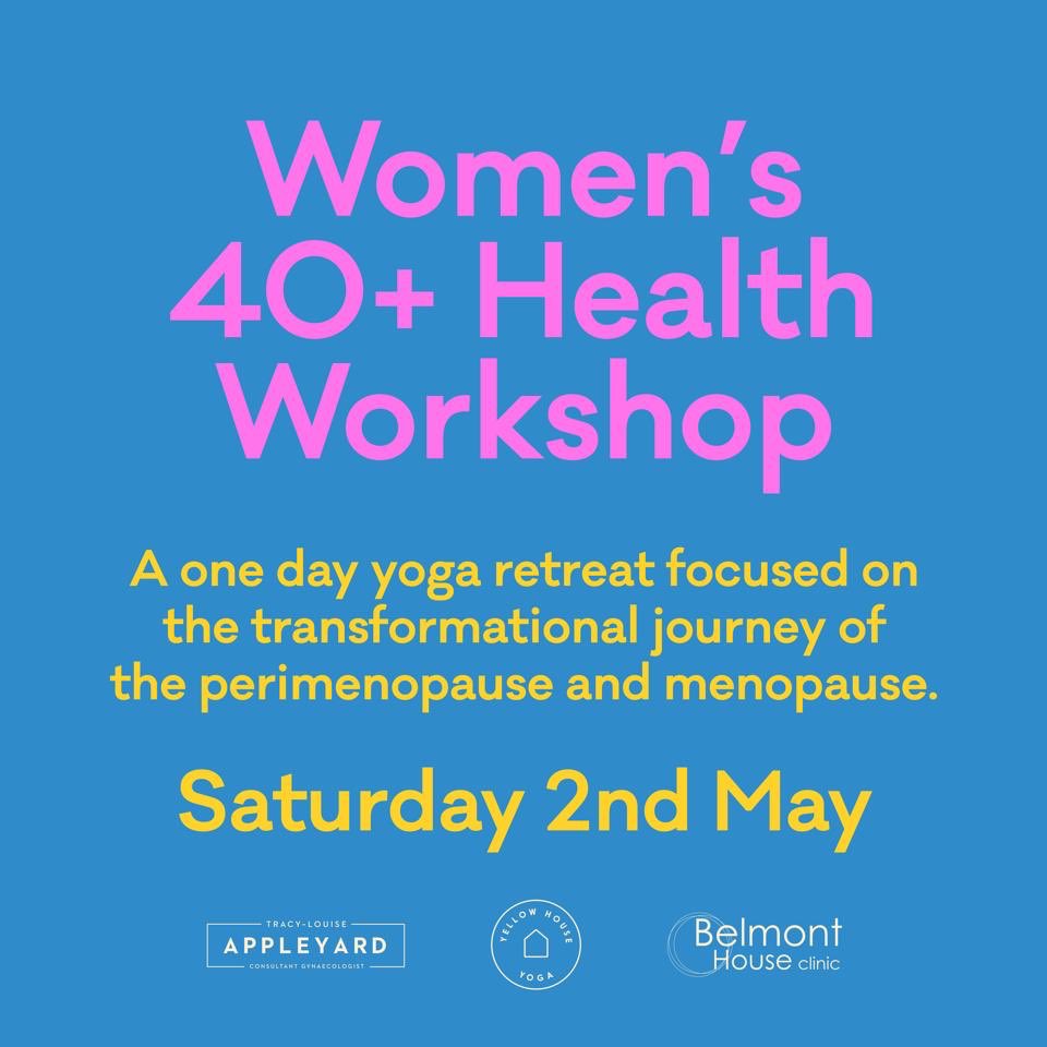 TracyLouiseApp2's tweet photo. Saturday 2nd May - Join us (@tlappleyard, @yellowhouseyoga and @belmonthouseclinic) for a one day yoga retreat focused on supporting you through the menopause journey.
10.30-5.00pm.  

Introductory offer of £40.  Please email hello@yellowhouseyoga.com https://t.co/bZMU3nrn8I